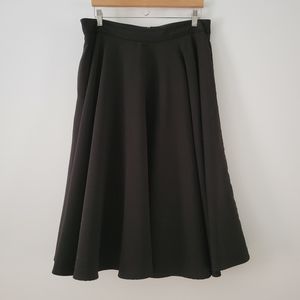 Voodoo Vixen Sandy Full Circle Skirt in Black